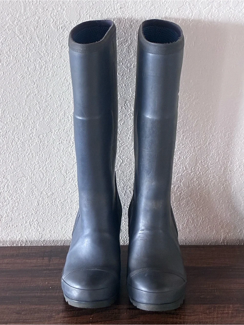 Sorel Joan wedge Tall Women's Rain Boots in Navy 37.5